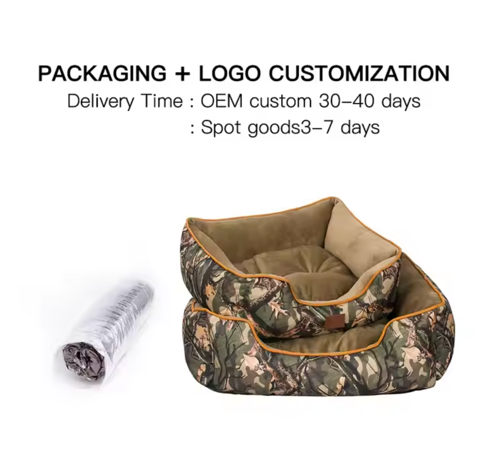 Chenpet New Desifn Of Camouflage Cozy Pet Dog Beds