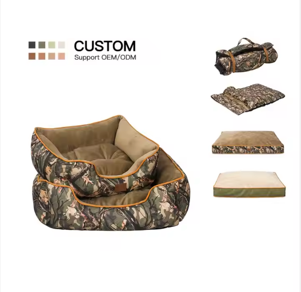 Chenpet New Desifn Of Camouflage Cozy Pet Dog Beds