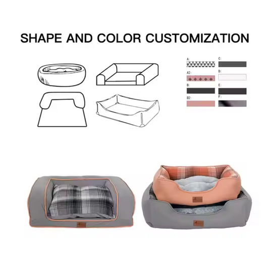 Chenpet Custom New Design British Style Pet Cozy Dog Beds