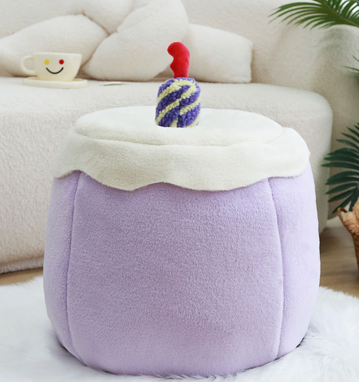 Chenpet Wholesale New Design Birthday Cake Style Pet Plush Beds