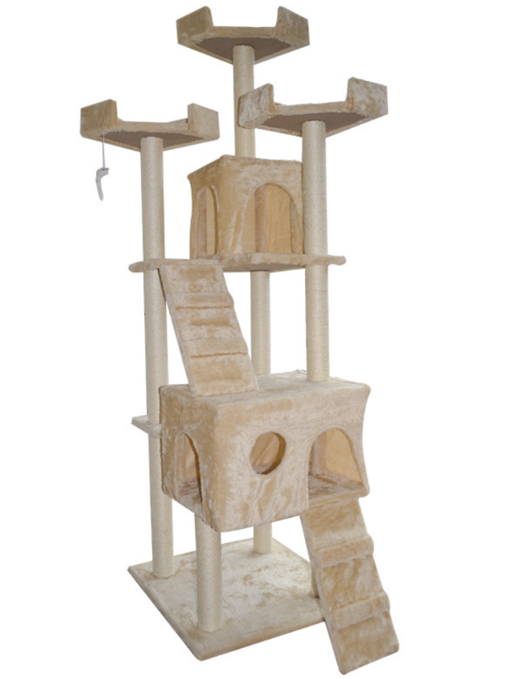 Chenpet Durable Large Cat Climbing Frames Cat Tree