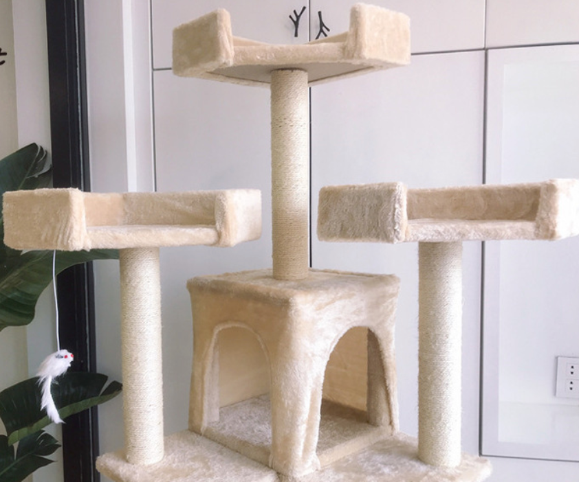 Chenpet Durable Large Cat Climbing Frames Cat Tree