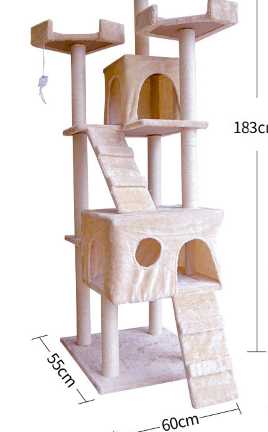 Chenpet Durable Large Cat Climbing Frames Cat Tree