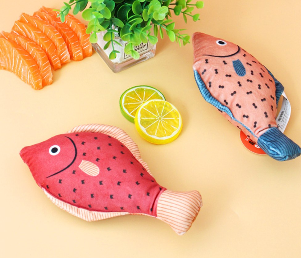 Chenpet New Design Catnip Cat Playing Pet Fish Toys