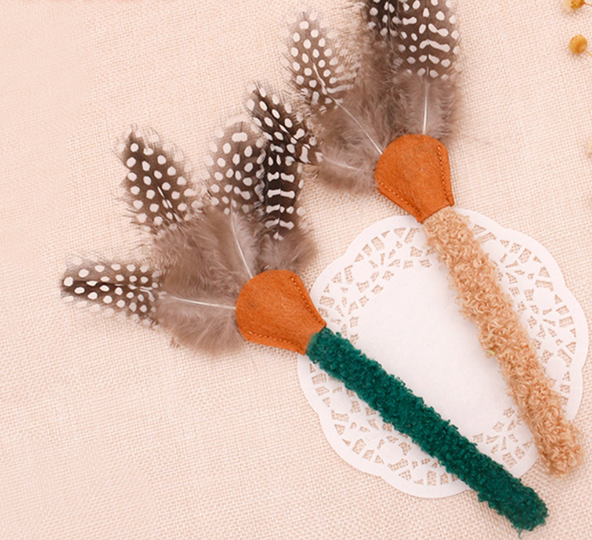 Chenpet New Arrive Cat Teeth Cleaning Feather Pet Playing Toys