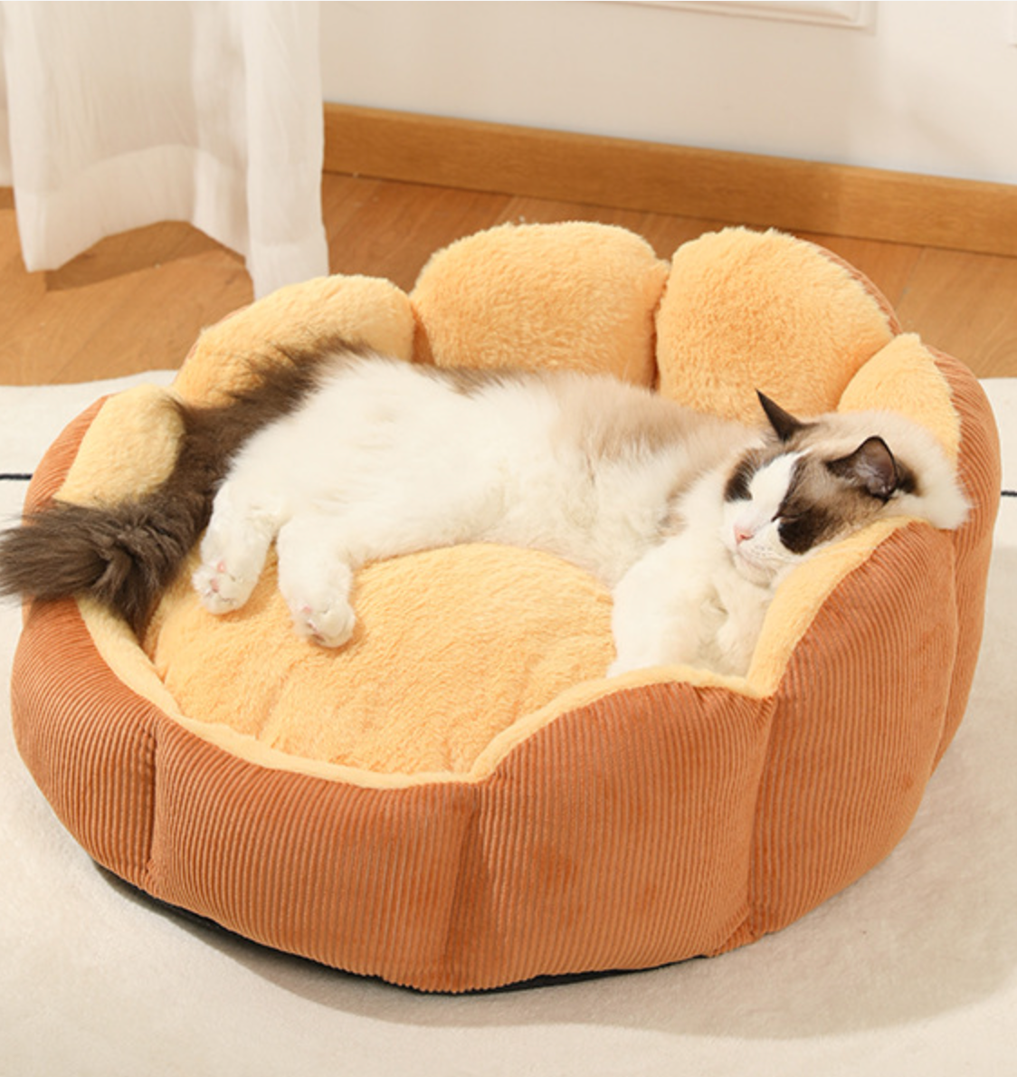 Hot Selling Winter Pet Cozy Beds Cat Corduroy Beds Dog Beds