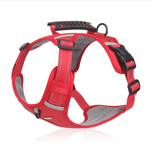 Wholesaler  Explosion-proof Punch Pet Chest And back Straps Dog Harness Reflective