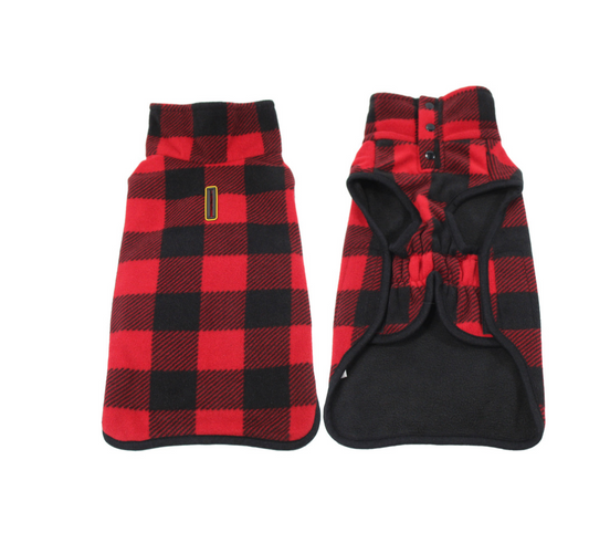 Chen Pet High Quality Pet Plaid Winter Apparel Dog Clothes