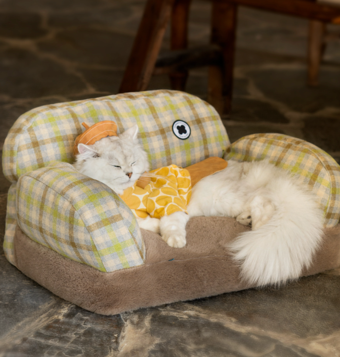 Chenpet Detachable Easy Wash Pet Sofa Durable Cat Beds