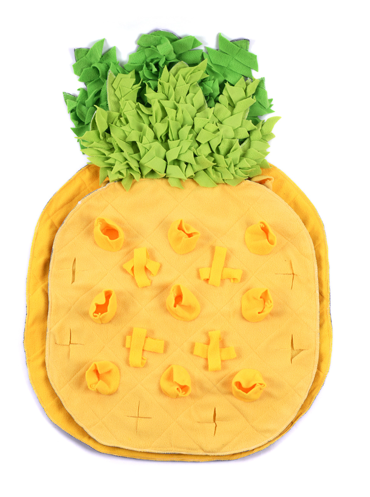 Chenpet Durable Pineapple Style Polar Fleece Pet Mats Dogs Cats Bunnys Snuffle Mats