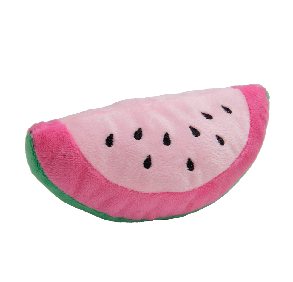 Chenpet Wholesaler Fruit Styles Pet Plush Toys Dog Play Chew Toys