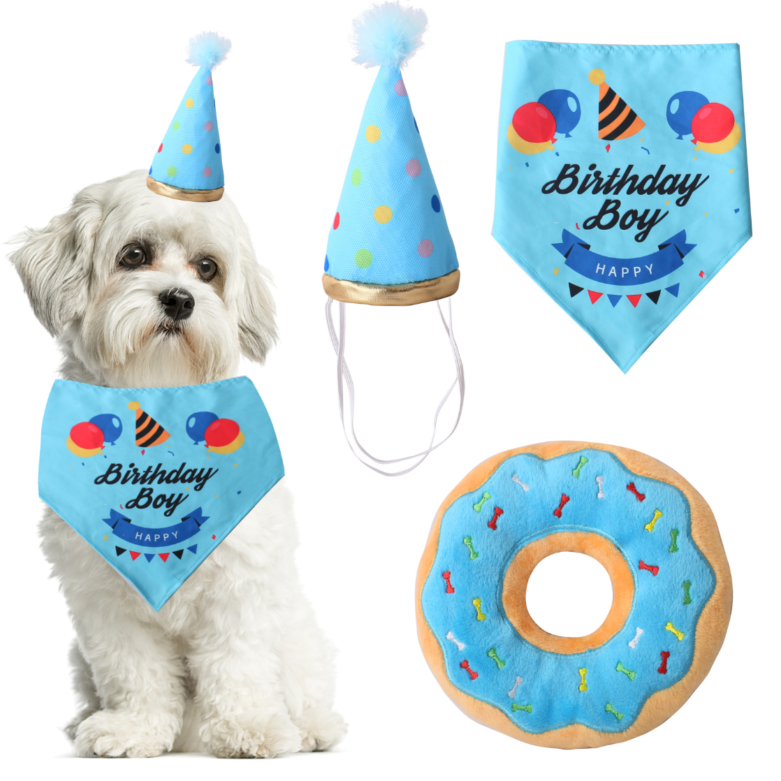 Chenpet Birthday Series Pet Plush Toys Dog Play Toys