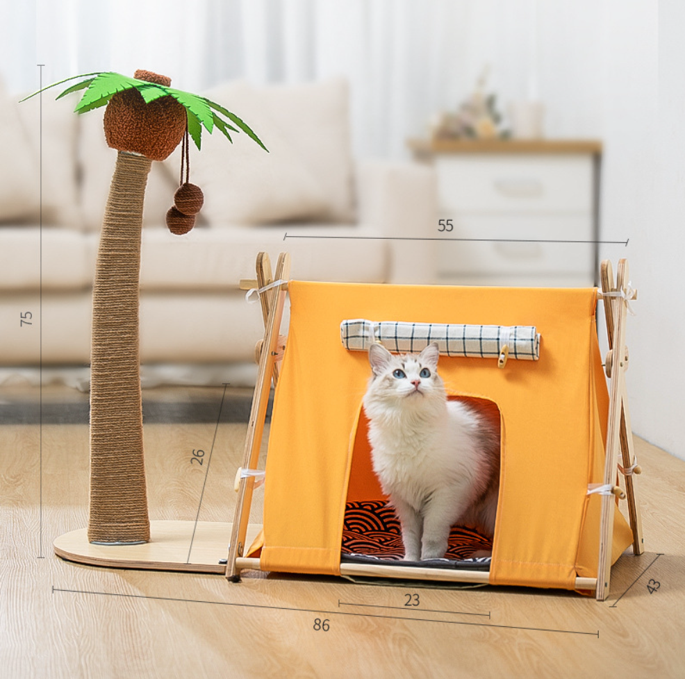 Chenpet New Design Cat Trees Coconut Style Of Pet Beds