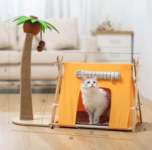 Chenpet New Design Cat Trees Coconut Style Of Pet Beds