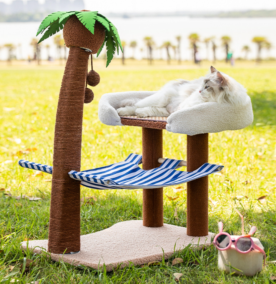 Chenpet Hot Selling Coconut Style Cat Trees Pet Beds