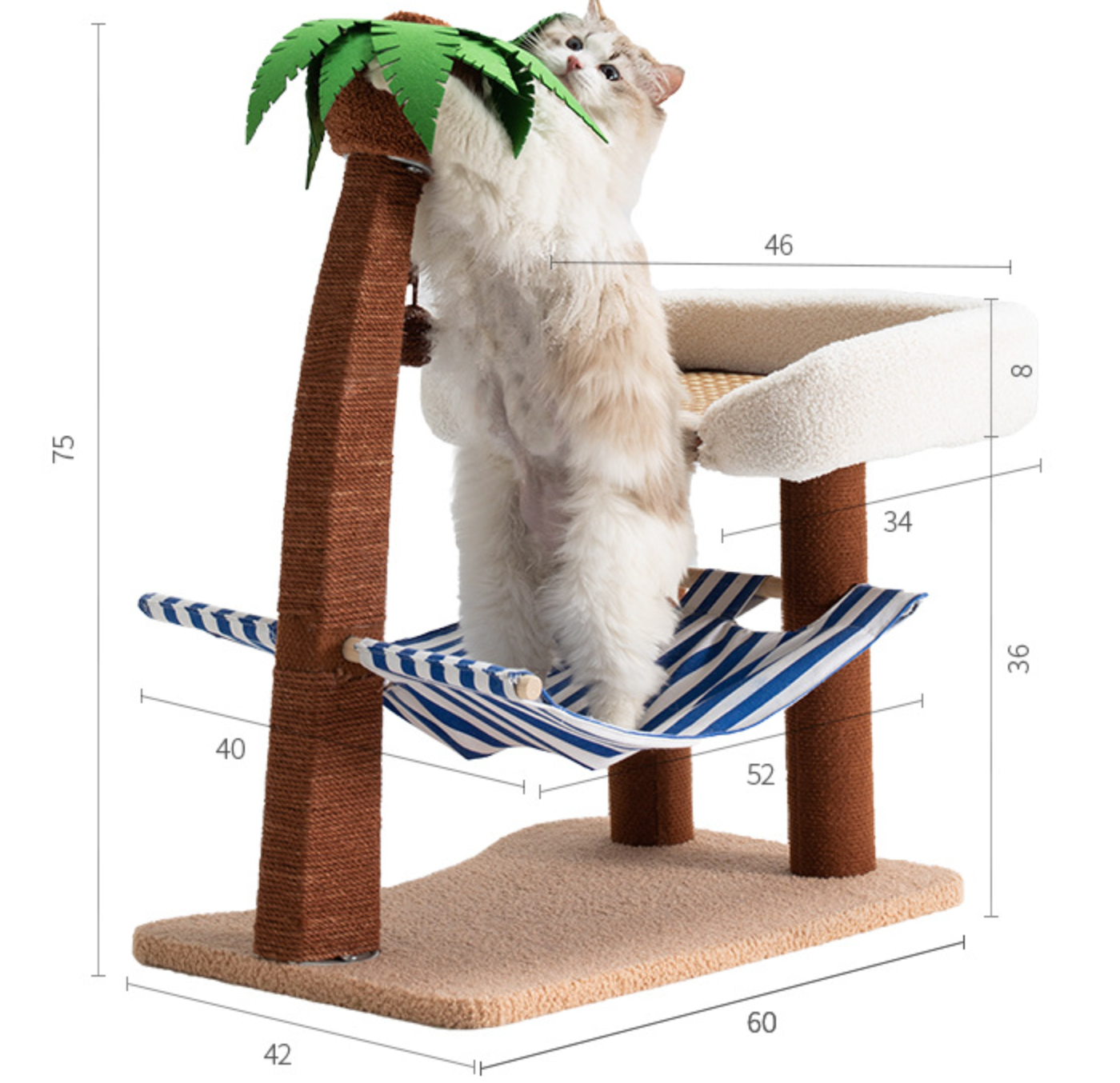 Chenpet Hot Selling Coconut Style Cat Trees Pet Beds