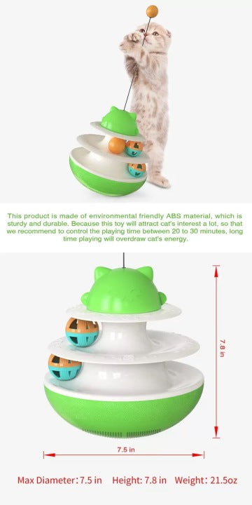 Chenpet ABS Cat Toys Pet Training Pet Feeder Improve IQ