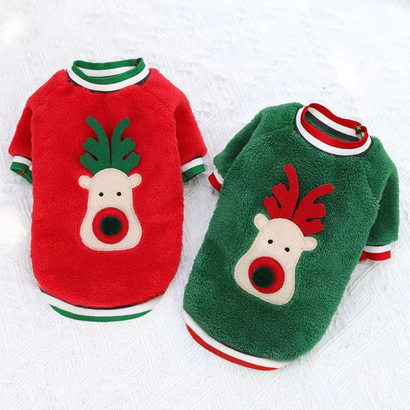 Winter Warm Christmas Pet Cloth Dog Apparel