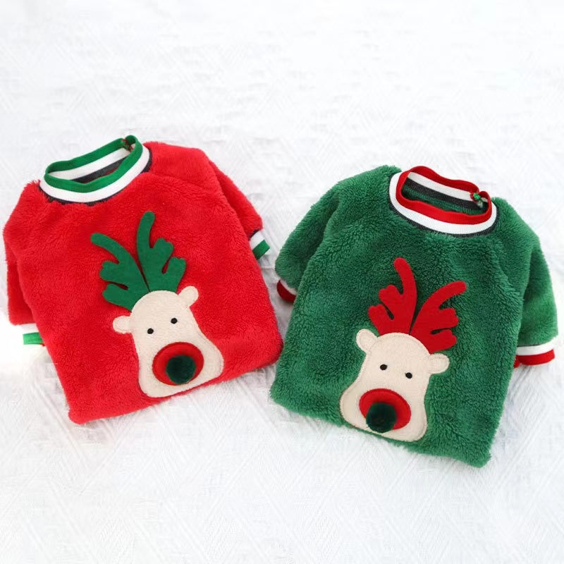 Winter Warm Christmas Pet Cloth Dog Apparel