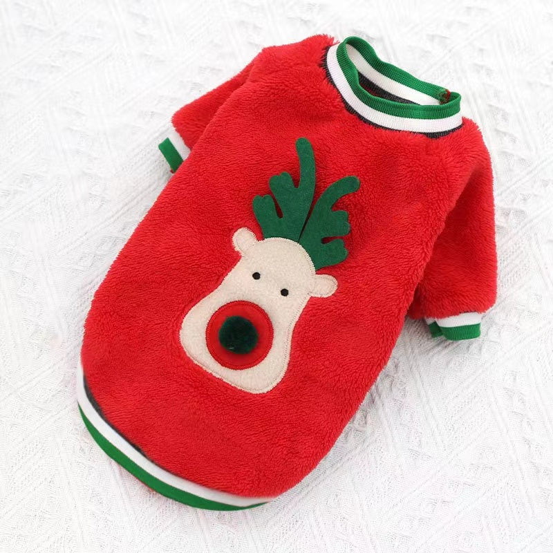 Winter Warm Christmas Pet Cloth Dog Apparel