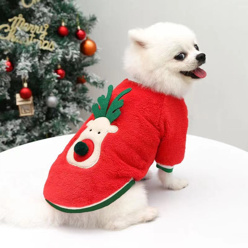 Winter Warm Christmas Pet Cloth Dog Apparel