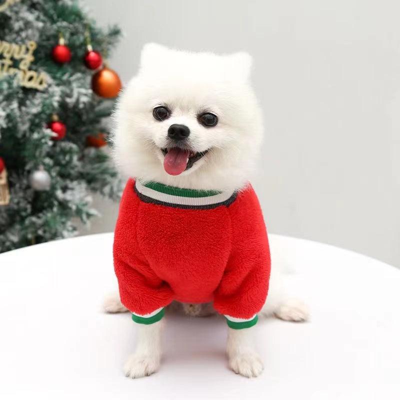 Winter Warm Christmas Pet Cloth Dog Apparel