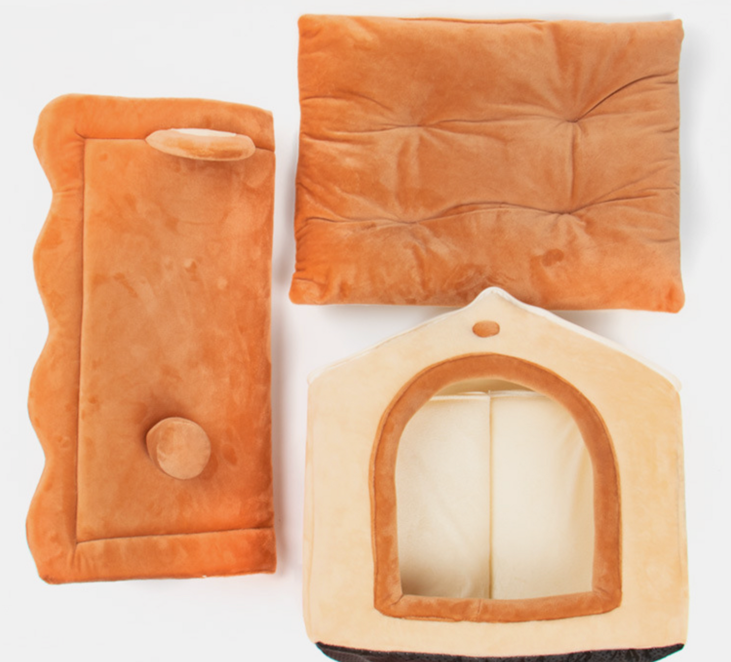 Lovely Plush Warm And Cozy Pet House Winter Pet Beds